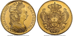 Maria I gold 6400 Reis (Peça) 1793-R MS62 NGC, Rio de Janeiro mint, KM226.1, LMB-531. From the Legado Collection HID09801242017 © 2024 Heritage Auctio...