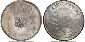João Prince Regent 320 Reis ND (1809) VF Details (Obverse Graffiti, Cleaned) NGC, Rio de Janeiro mint, KM297, LMB-272. Shield Counterstamp (AU Strong)...