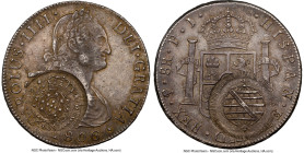 Minas Gerais. João Prince Regent Counterstamped 960 Reis ND (1808) AU50 NGC, Minas Gerais mint, KM242, LMB-450. Countermark: 960 Counterstamp (AU Stro...
