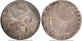 Cuiaba. João VI Counterstamped 960 Reis ND (1821) VF35 NGC, KM350, LMB-487. Displaying crowned 960 over C within wreath counterstamp on the obverse, a...