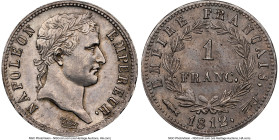 Napoleon Franc 1812-(Flag) UNC Details (Cleaned) NGC, Utrecht mint, KM692.17, Gad-447. A scarcer issue, with only 12,000 produced in Utrecht that year...