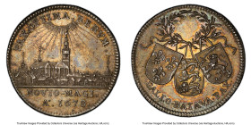 "Peace of Nijmegen" silver Medal 1678 MS62 PCGS, Dugn-4397, Pax-295, vL.III235, MI-573/244. By van Osch. PAX.OPTIMA.RERVM// NOVIO-MAGI./ Aº.1678. Radi...