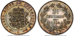 Willem III of the Netherlands silver Pattern 2-1/2 Cents 1854 MS65 NGC, Brussels mint, Schulman-734g. Very rare type with this example being only the ...