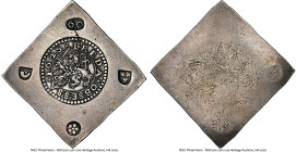 Breda. Siege silver Uniface Klippe 60 Stuivers 1625 AU58 NGC, Delm-320, VanHoudt-676, vanLoon-II-157.2. A stunning example of Dutch siege coinage, sta...