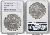 Deventer. City Lion Daalder 1640 MS62 NGC, KM51, Dav-4873, Delm-857. A more elusive one-year type from this Dutch city, not seldom offered in a certif...