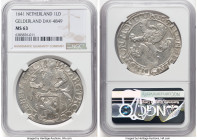 Gelderland. Provincial Lion Daalder 1641 MS63 NGC, Delm-825, Dav-4849. HID09801242017 © 2024 Heritage Auctions | All Rights Reserved