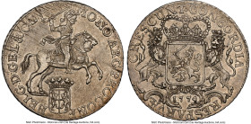 Gelderland. Provincial Ducaton (Silver Rider) 1774 AU55 NGC, Harderwijk mint, KM95.3, Dav-1824. Knotted tree mintmark. An appreciable gently circulate...