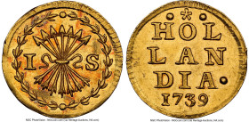 Holland. Provincial gold Stuiver 1739 UNC Details (Spot Removals) NGC, KM91a, Vanhoudt/Saunders-1269. 1.69gm. HID09801242017 © 2024 Heritage Auctions ...