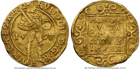 Kampen. City gold Ducat 1598/7 XF45 NGC, Fr-161, Delm-1114, Vanhoudt/Saunders-1594 (R2). Titles of Rudolph II. HID09801242017 © 2024 Heritage Auctions...