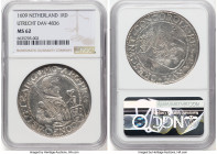 Utrecht. Provincial Rijksdaalder 1609 MS62 NGC, KM14, Dav-4836. A tremendous example of this "Nederlandse Rijksdaalder" type boasting an unusually wel...