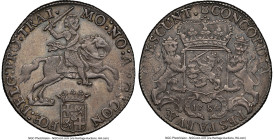 Utrecht. Provincial Ducaton (Silver Rider) 1784 AU58 NGC, Utrecht mint, KM92.1, Dav-1832. Pervasive slate toning throughout, accentuated by localized ...