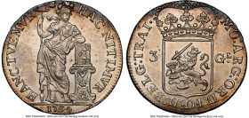 Utrecht. Provincial 3 Gulden 1794 MS64 NGC, Utrecht mint, KM117, Dav-1852. Nearing the peak of the certified population, highly lustrous with haloes o...