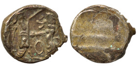 PHOENICIA. Sidon. Ba'alšillem II, circa 401-366 BC. 1/16 Shekel (silvered, 0.57 g, 9 mm). Phoenician galley left, waves below. Rev. Persian king or he...