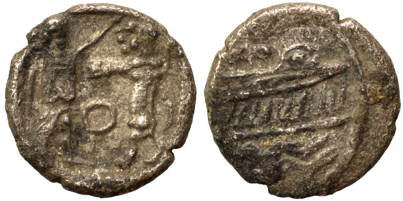 PHOENICIA. Sidon. Ba'alšillem II, circa 401-366 BC. 1/16 Shekel (silver, 0.54 g,...