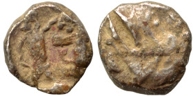 PHOENICIA. Sidon. Ba'alšillem II, circa 401-366 BC. 1/16 Shekel (silver, 0.75 g, 8 mm). Uncertain. Rev. Persian king or hero, holding dagger in his ri...
