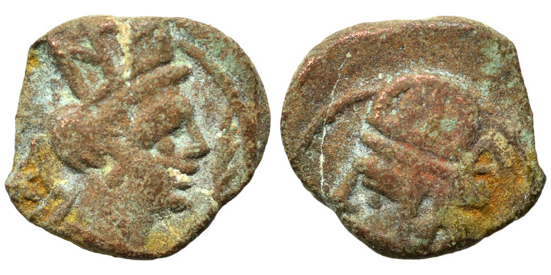 KINGS of PARTHIA. Chalkous (bronze, 1.05 g, 10 mm). Diademed and draped bust lef...