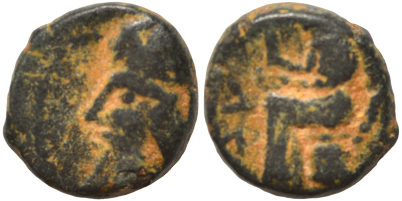 KINGS of PARTHIA. Chalkous (bronze, 0.94 g, 8 mm). Diademed and draped bust left...