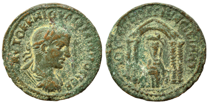 MESOPOTAMIA. Nisibis. Philip I, 244-249. Ae (bronze, 11.59 g, 24 mm). ΑΥΤΟΚ Κ Μ ...