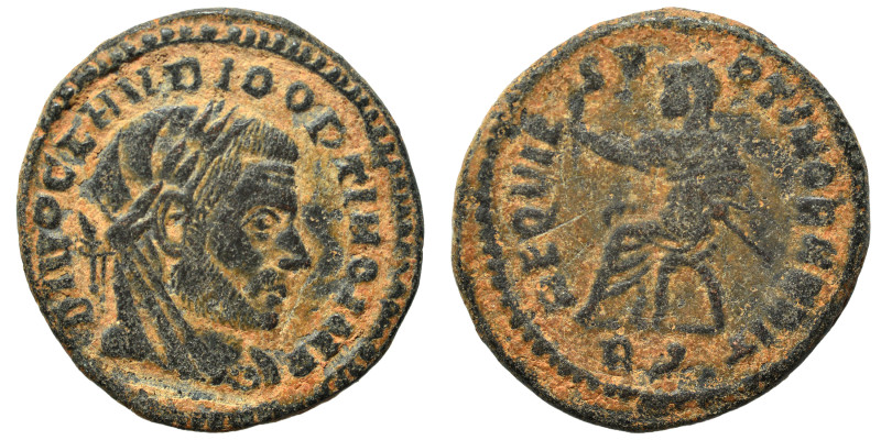 Divus Claudius II Gothicus, died 270. Follis (bronze, 3.36 g, 19 mm. DIVO CLAVDI...