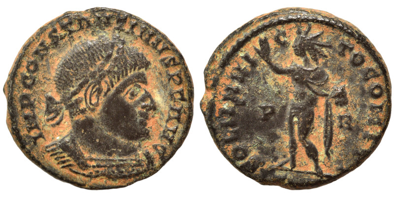 Constantine I, 307/310-337. Follis (bronze, 3.72 g, 18 mm). CONSTANTINVS P F AVG...