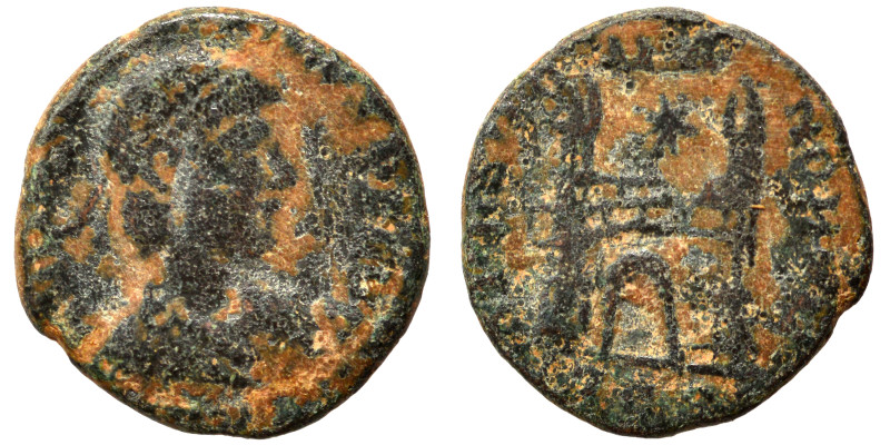 Magnus Maximus, 383-388. Ae (bronze, 1.19 g, 12 mm), Aquileia. D N MAG MAXIMVS P...