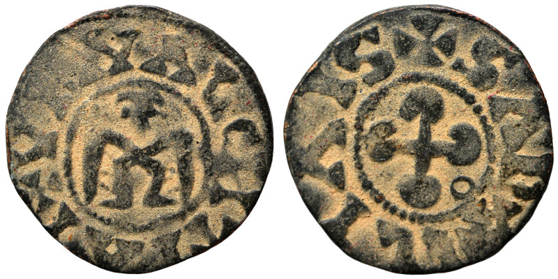 FRANCE. Provence. Valence. Anonymous Bishops, 12th century. Denier (billon, 1.25...