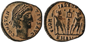 Constantinus II. (337-361 AD). Æ Follis. Antioch. artificial sandpatina. 15mm, 1,47g