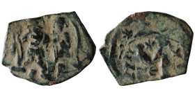 Heraclius and Heraclius Constantine. (610-641 AD) Æ Follis. Constantinople. Obv: Heraclius and Heraclius Constantine standing facing. Rev: ANNO M. 23m...