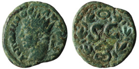 Caracalla. (198-217 AD). Æ Bronze. Syria. Antioch. Obv: laureate bust of Caracalla left. Rev: SC in wreath. 17mm, 2,41g