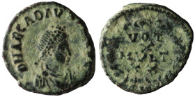 Arcadius. (383-408 AD). Æ Follis. Antioch. 14mm, 1,15g