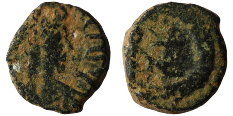 Anastasius I. (491-498 AD). Æ Nummus. Constantinople. Obv: diademed bust of Anas...