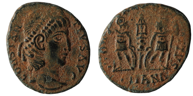 Constantinus II. (337-361 AD). Æ Follis. Antioch. 17mm, 1,34g