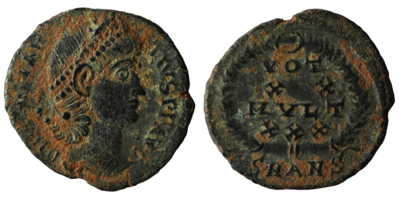 Constantinus II. (337-361 AD). Æ Follis. Antioch. 17mm, 1,63g