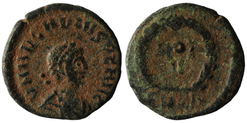 Arcadius. (383-408 AD). Æ Follis. Cyzicus. 14mm, 1,26g