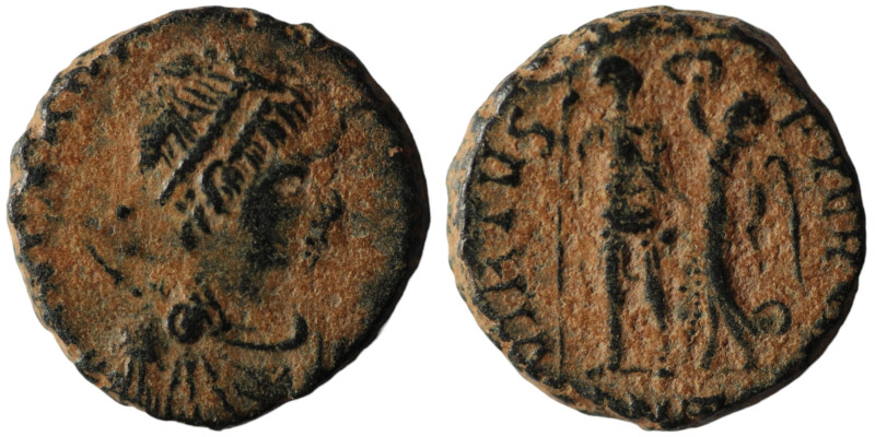 Honorius. (393-423 AD). Æ Follis. Antioch. 14mm, 2,63g