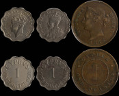 CYPRUS: Lot of 3 coins composed of 1 Piastre (1886), 1 Piastre (1934) & 1 Piastre (1938). Inside slabs by PCGS "XF Detail / Environmental Damage", "F ...