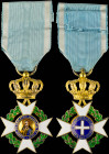 GREECE: Order of the Redeemer (type II) (1863-1975). Knight gold cross. With full original ribbon. Extremely Fine.