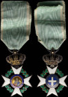 GREECE: Order of the Redeemer (type II) (1863-1975). Knight gold cross. With full original ribbon. Small enamel faults. About Extremely Fine.
