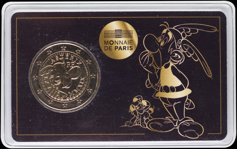 FRANCE: 2 Euro (2019) in bi-metal, commemorating the 60th Anniversary of Asterix...