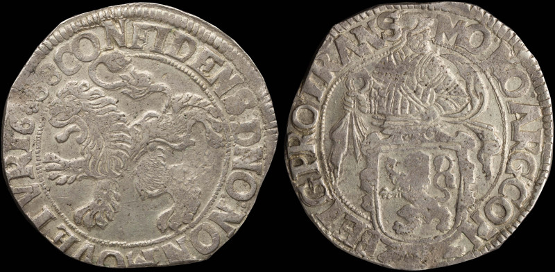 NETHERLANDS / OVERIJSSEL-KAMPEN: 1 Lion Daalder (1688) in silver (0,750). Armore...