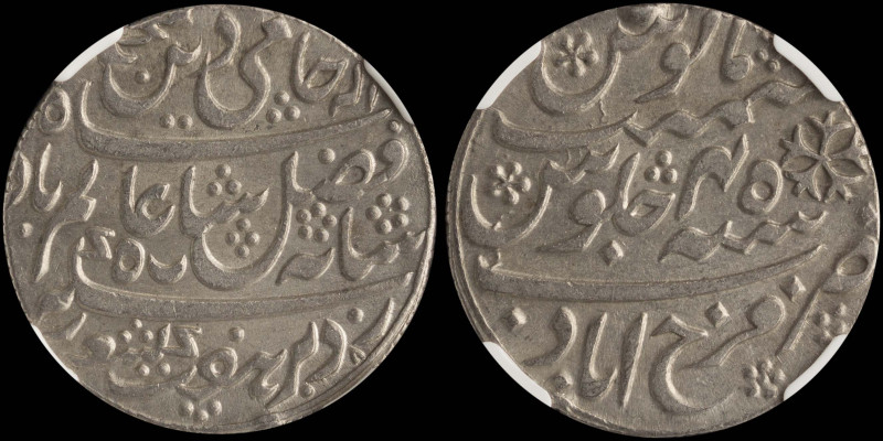 INDIA / BRITISH (BENGAL PRESIDENCY): 1 Rupee (ND / Year 45) in silver (0,909). P...