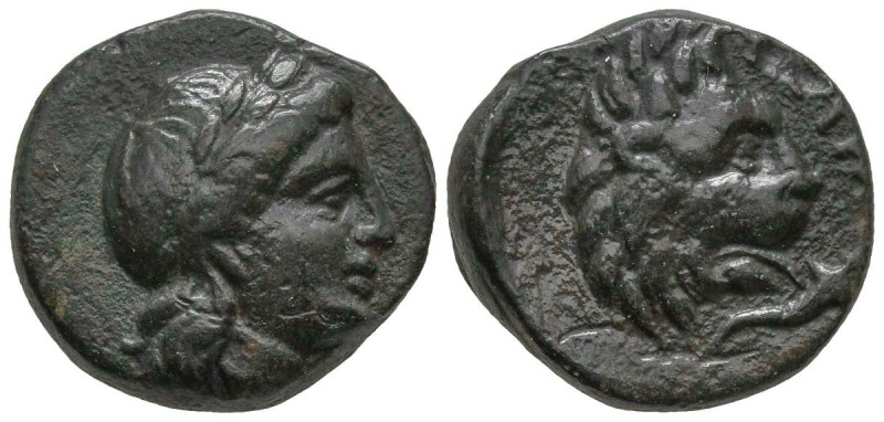 TROAS. Antandros. (4th-3rd centuries BC)
AE Bronze (1.9mm 1.57g)
Obv: Laureate...