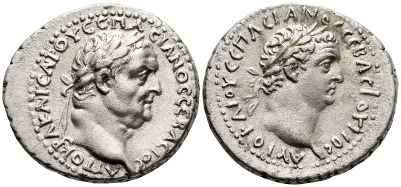 CAPPADOCIA. Caesarea. Vespasian (69-79 AD).
AR Didrachm (21.2mm 7.14g)
Obv: ΑΥ...