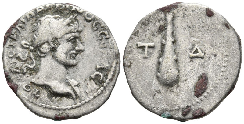 CAPPADOCIA. Caesarea. Hadrian (117-138 AD)
AR Hemidrachm (15.3mm 1.59g)
Obv: Α...