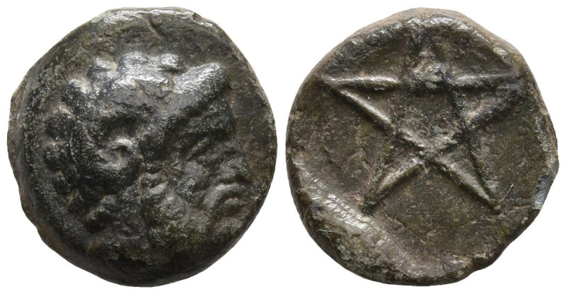 MYSIA. Pitane. (Circa 4th-3rd centuries BC).
AE Bronze (11.1mm 1.27g)
Obv: Hea...