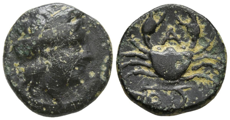 MYSIA. Priapos. (Circa 300-200 BC).
AE Bronze (11.4mm 1.15g)
Obv: Laureate hea...