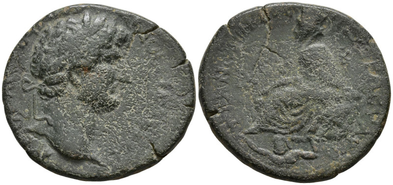 CAPPADOCIA. Tyana. Hadrian (117-138 AD)
AE Bronze (26.8mm 10.14g)
Obv: Laureat...