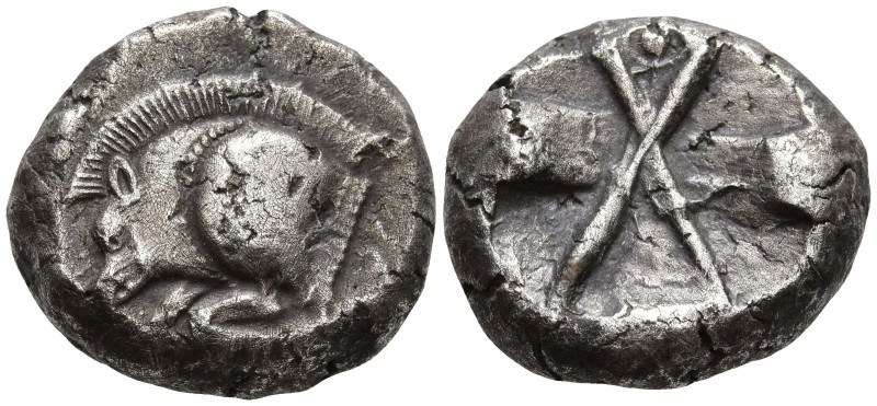 DYNASTS OF LYCIA. Uncertain dynast (circa 500-480 BC)
AR Stater (16.8mm 9.12g)...