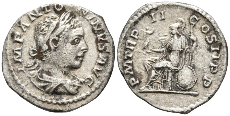 Elagabalus (218-222 AD). Rome.
AR Denarius (18.7mm 2.63g)
Obv: IMP ANTONINVS A...