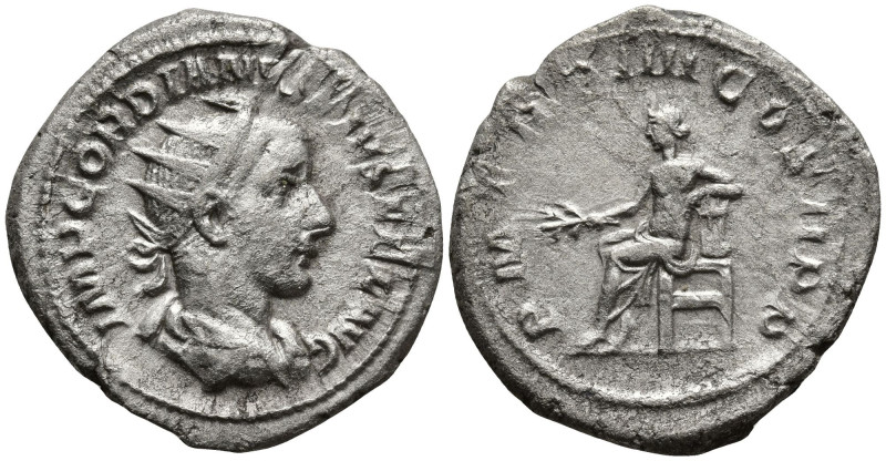 Gordian III (238-244 AD). Rome
AR Antoninianus (24.5mm 4.8g)
Obv: IMP GORDIANV...